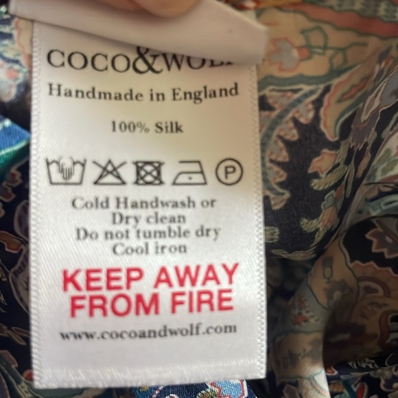 Anthropologie x Liberty London 16”x16” Silk Pillow Cover - Picture 6 of 6